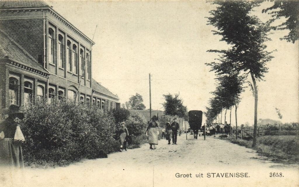 Groet uit Stavenisse - ongelopen, Ophalen of Verzenden, 1920 tot 1940, Ongelopen, Zeeland