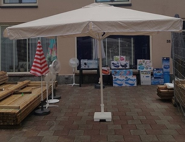 Horeca Terras Parasols 3 x 3 mtr. Nieuwe Aanbieding!!!, Ophalen, Nieuw, 3 tot 4 meter, Overige typen