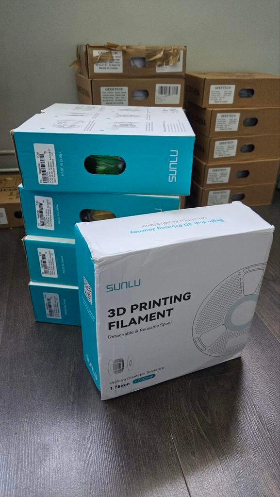 Sunlu PETG - Color set, Computers en Software, 3D-printerbenodigheden, Ophalen of Verzenden, Nieuw, Filamentrollen