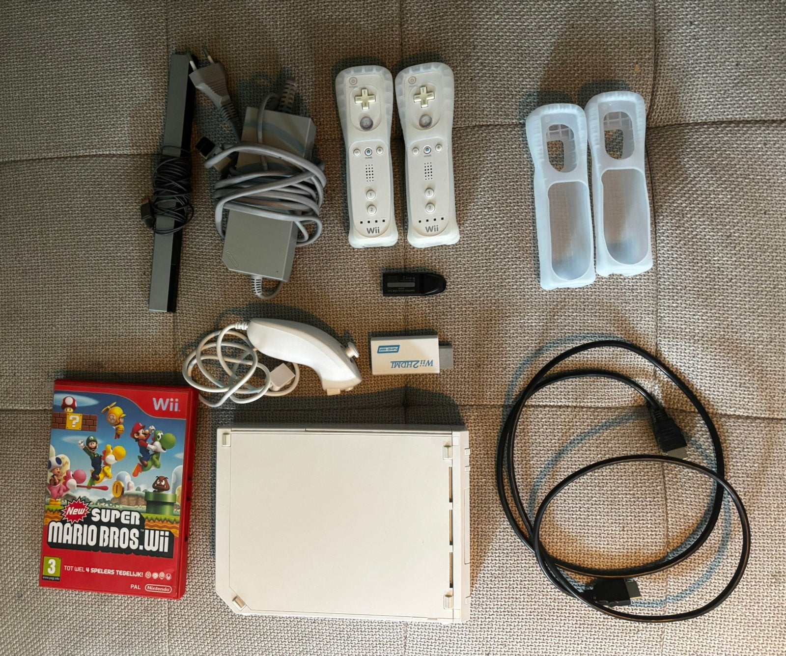 Complete Wii Set: Console, 2 Controllers, HDMI, 40+ Games, Ophalen of Verzenden, Gebruikt, Met 2 controllers, Met games