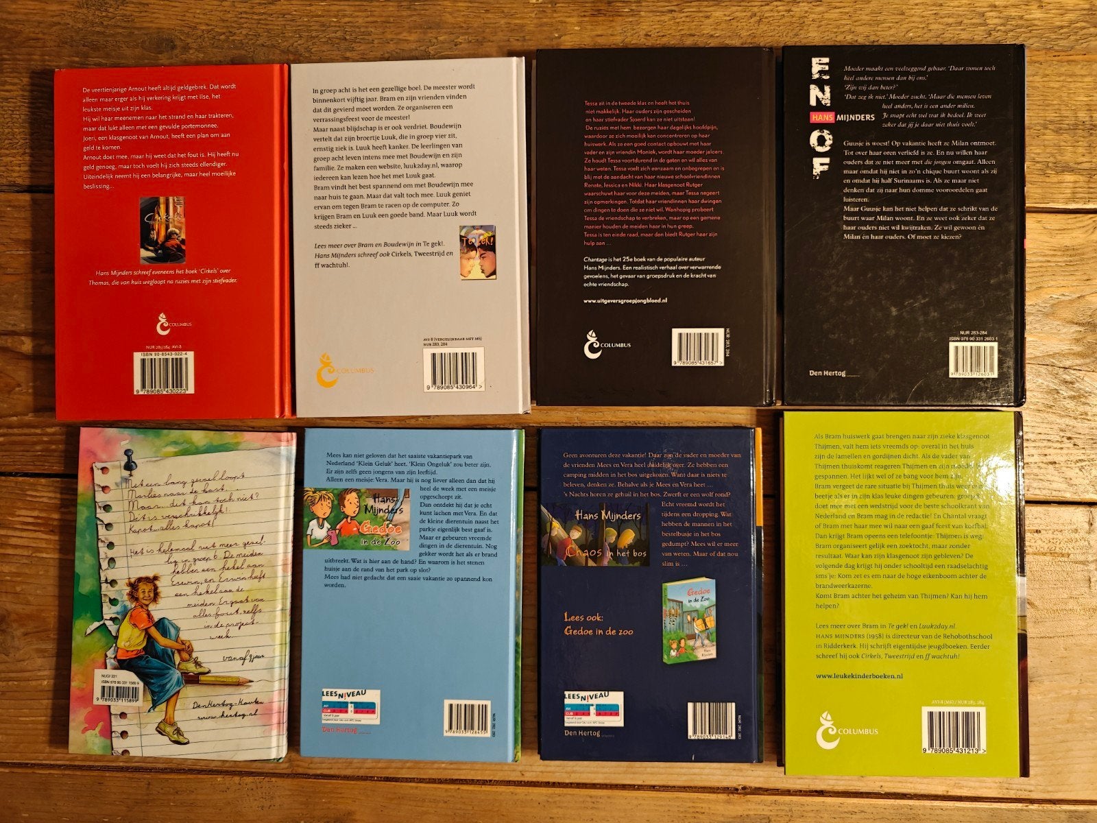 8 Boeken van Hans Mijnders., Ophalen of Verzenden, Zo goed als nieuw, Fictie algemeen