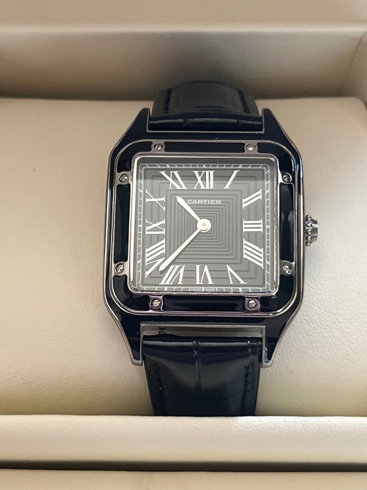 Cartier Santos Dumont Horloge - nieuw, Overige merken, Leer, Staal, Verzenden