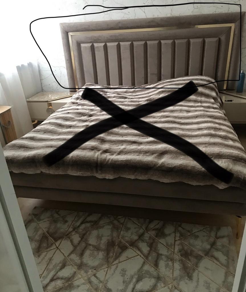 Allen hoofdbord gratis, Ophalen, Gebruikt, Tweepersoons, 180 cm