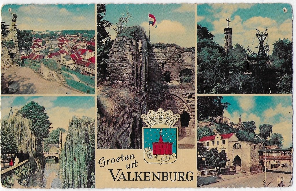 Valkenburg Oude Gelopen Ansichtkaart (B3257 ), Ophalen of Verzenden, 1920 tot 1940, Gelopen, Limburg