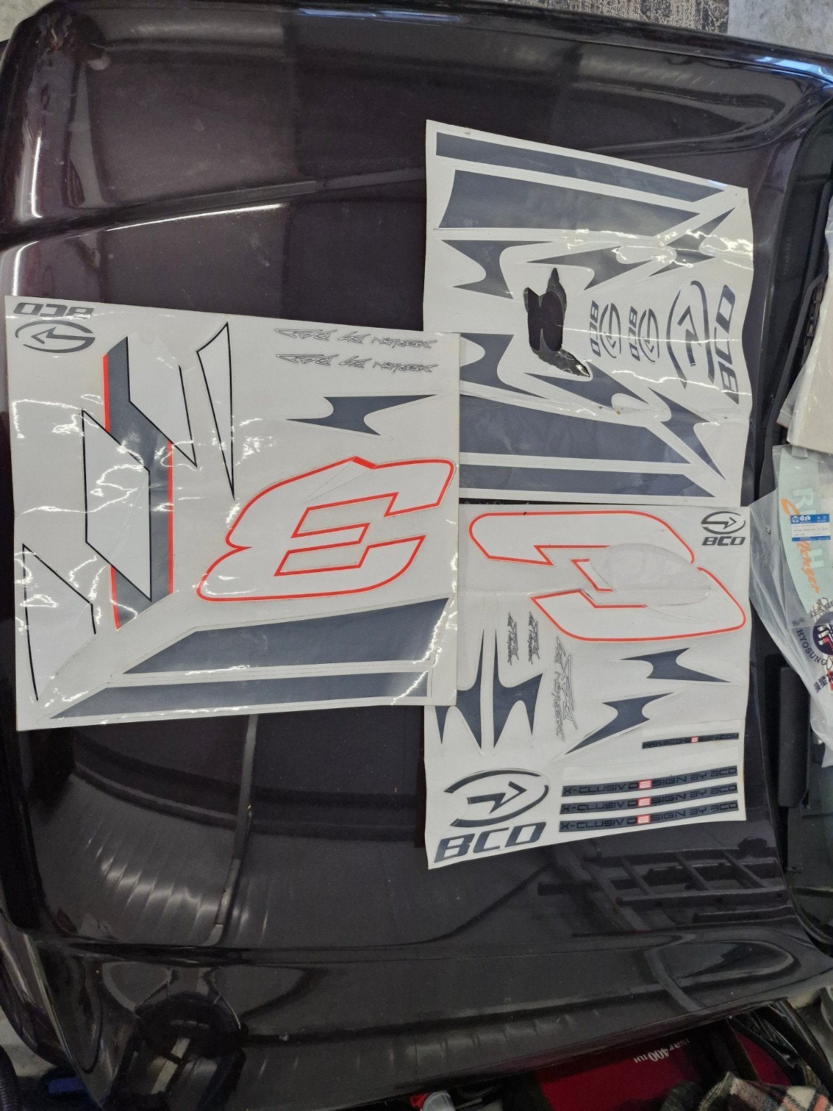 BCD Design Scooter Stickers Tribals & Accenten (Incompleet), Ophalen of Verzenden