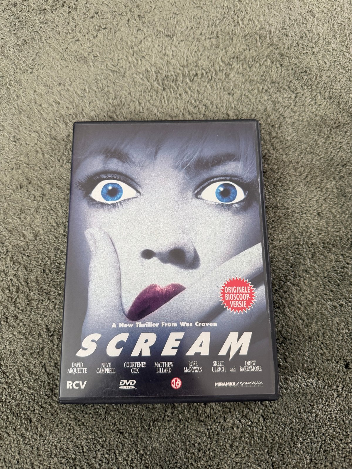 Scream DVD - Originele Bioscoop Versie, Vanaf 16 jaar, Ophalen of Verzenden, Gebruikt, Slasher