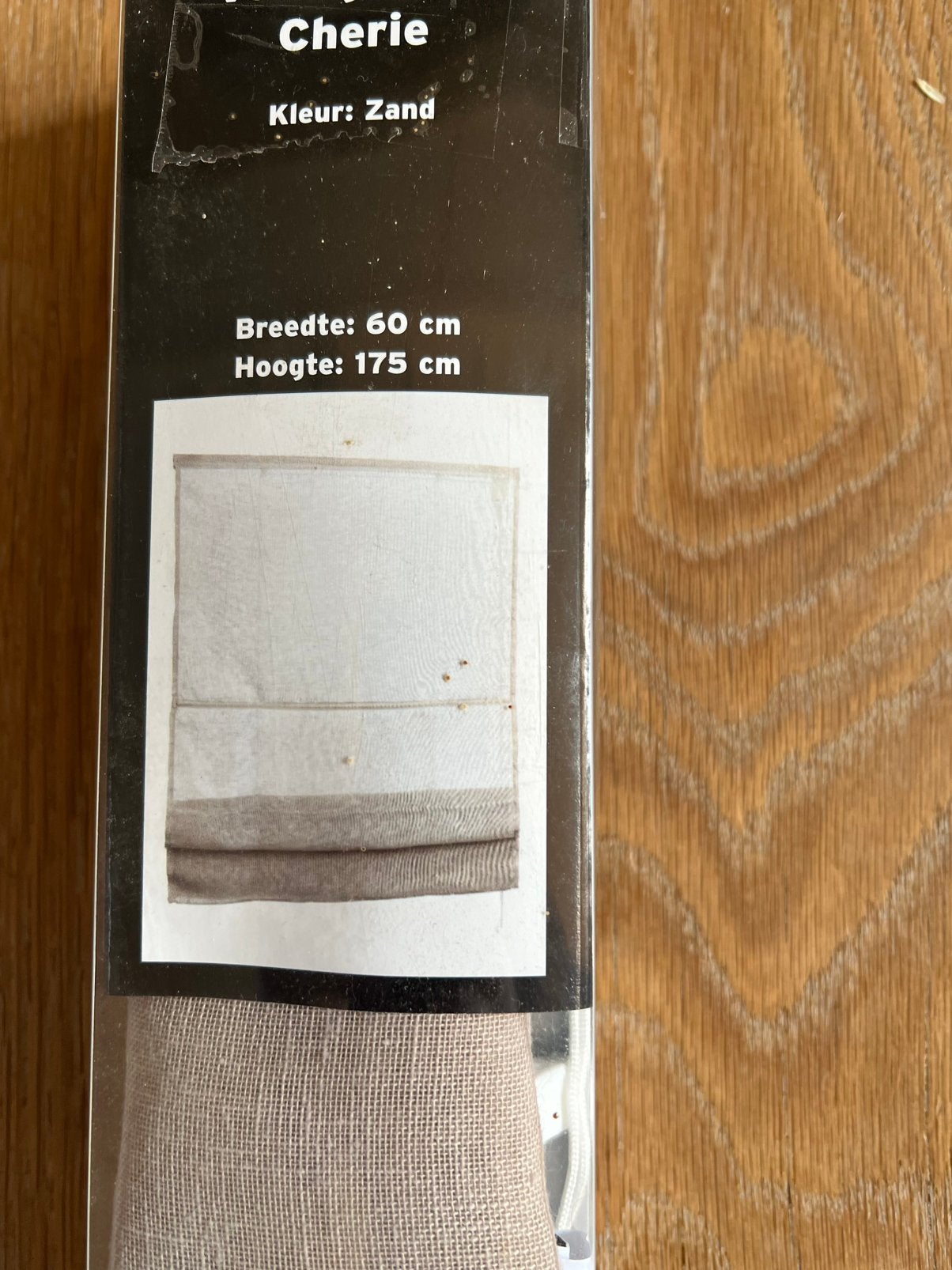 3x vouwgordijnen zandkleur 60/120/140 - 175 cm hoog, 100 tot 150 cm, Beige, Nieuw, Ophalen of Verzenden