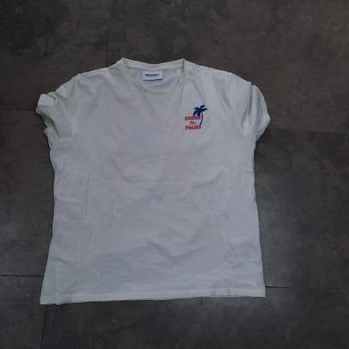 Wit shirt m 38 backprint, Kleding | Dames, Maat 38/40 (M), Verzenden, Wit, Korte mouw