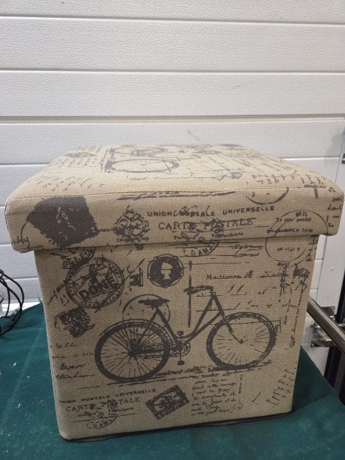 opberg poef fiets afbeelding, Ophalen of Verzenden, 'T Olde Gre-j, Info@toldegrej.nl, Endepoelstraat 20f Didam