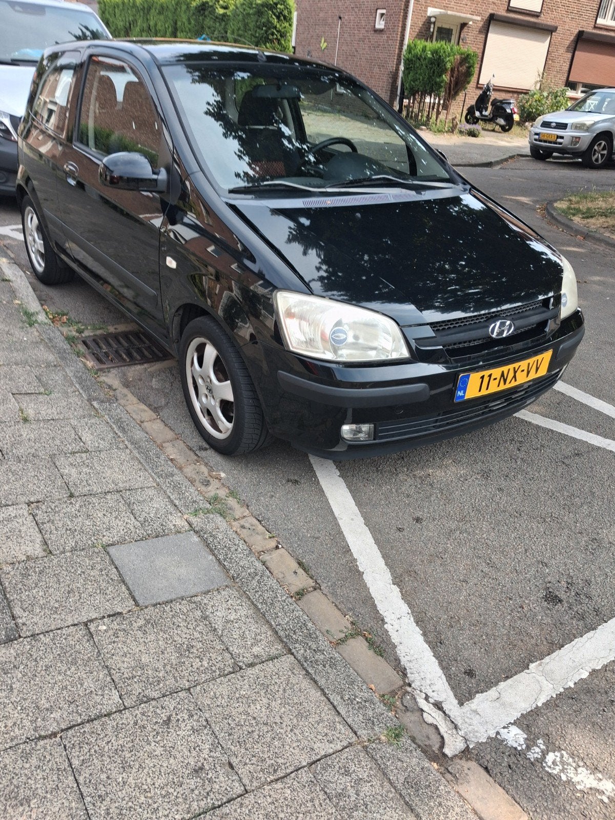 Hyundai Getz 1.3 3DRS 2004 Zwart [APK 2027juni], Auto's, Hyundai, Voorwielaandrijving, 450 kg, 40 €/maand, 4 cilinders