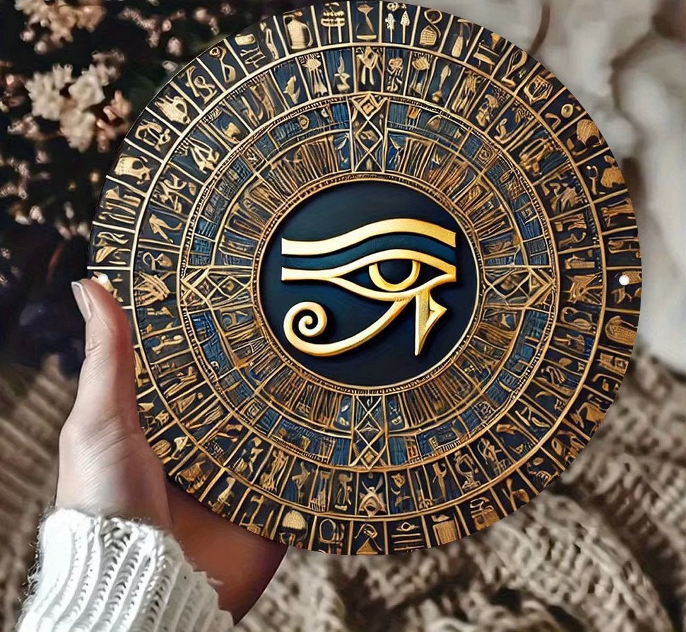 Egyptische Oog Van Horus Wandplaat, Verzenden, Nieuw, Wandbord of Wandpaneel