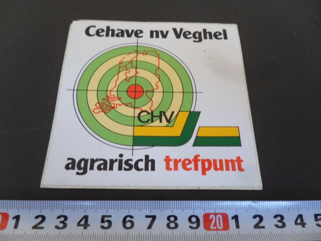 sticker Veghel CEHAVE NV  agrarisch trefpunt, Verzamelen, Ophalen, Zo goed als nieuw