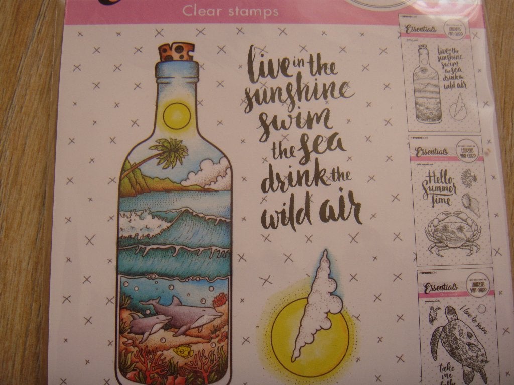 Studio Light Essentials Clear Stamp Bottled Ocean NIEUW, Hobby en Vrije tijd, Stempelen, Ophalen of Verzenden, Nieuw, Clearstamp