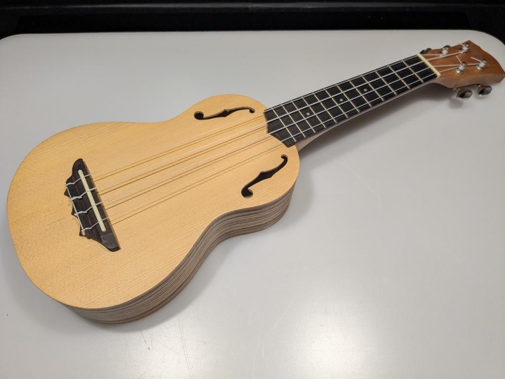 Stagg ukelele met leren hoes, Ophalen of Verzenden, Nieuw, Ukelele