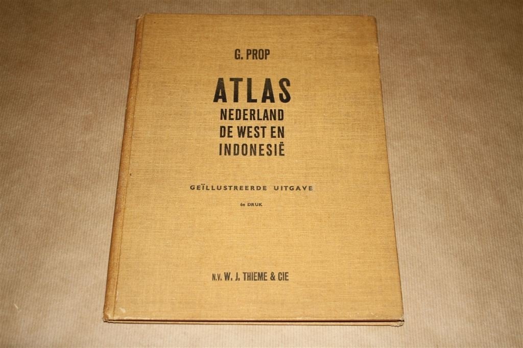 Atlas Ned, de West en Indonesië. Geïllustreerd. 1955, Boeken, Nieuw, Ophalen of Verzenden, Landkaart, 1800 tot 2000