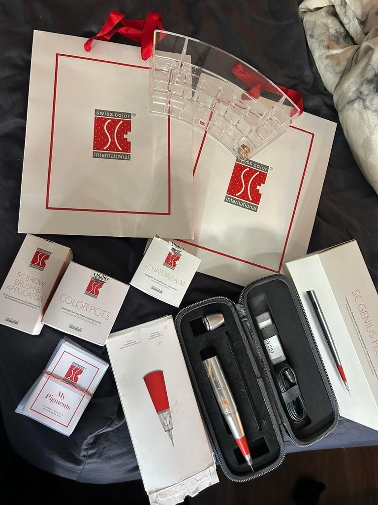 Permanente makenup apparaat swiss color!, Ophalen of Verzenden, Zo goed als nieuw, Wit, Gehele gezicht