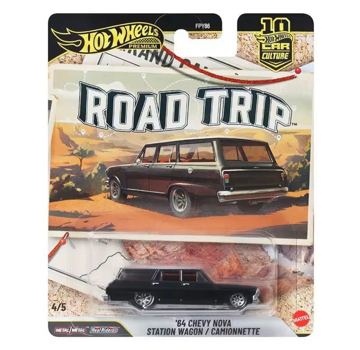 Hot Wheels Premium '64 Chevy Nova Station Wagon Road Trip, Verzenden, Nieuw, Overige typen