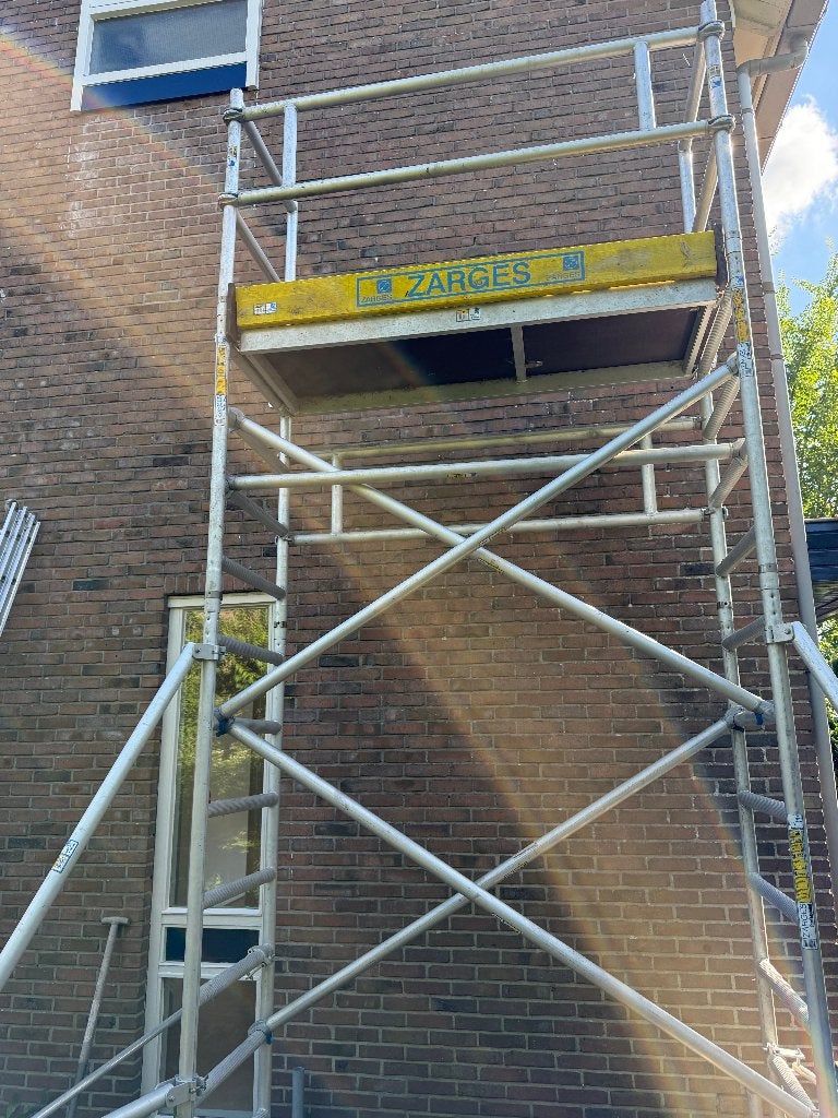 Zarges rolsteiger – totale hoogte 4,31 meter, Doe-het-zelf en Verbouw, Steigers, Ophalen, Gebruikt, Rolsteiger of Kamersteiger
