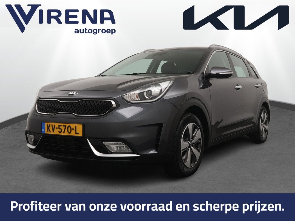 Kia Niro 1.6 GDi Hybrid First Edition - Trekhaak - Navigatie, Auto's, Kia, Te koop, Niro, ABS, Achteruitrijcamera, Airbags, Airconditioning