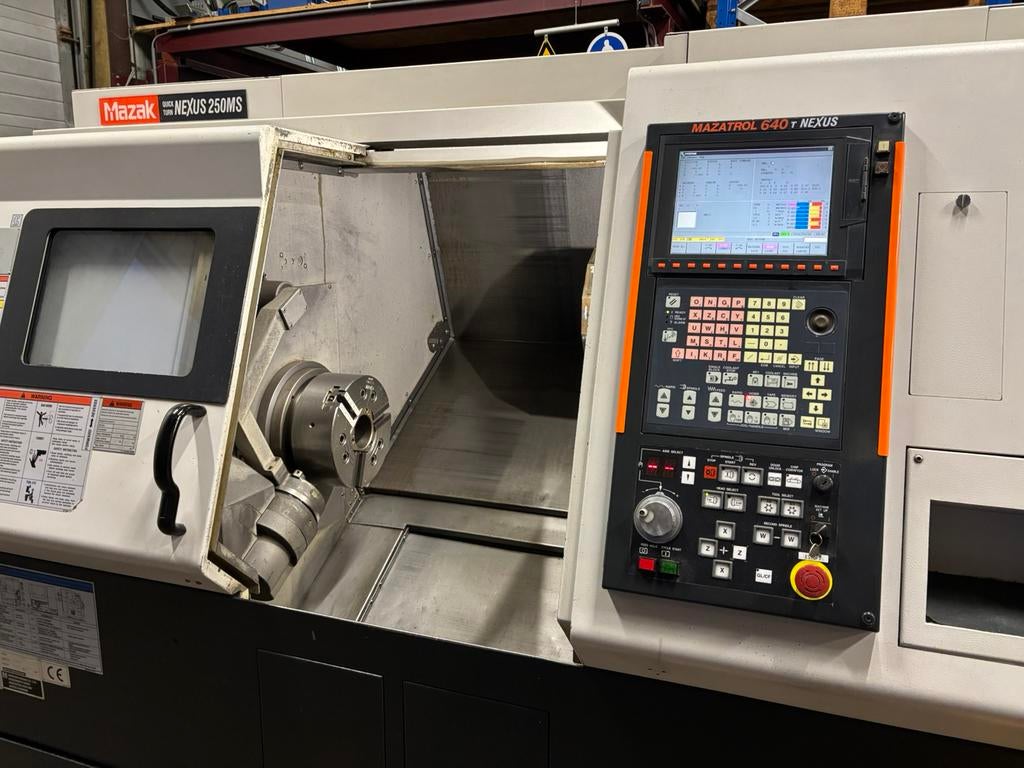 MAZAK CNC draaibank Quick Turn NEXUS 250MS lathe tour, Ophalen, Zo goed als nieuw, Metaaldraaibank