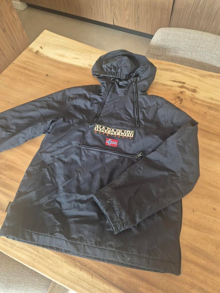 Napapijri Geographic Anorak - Zwart, Kleding | Heren, Jassen | Winter, Gedragen, Overige maten, Zwart, Ophalen of Verzenden