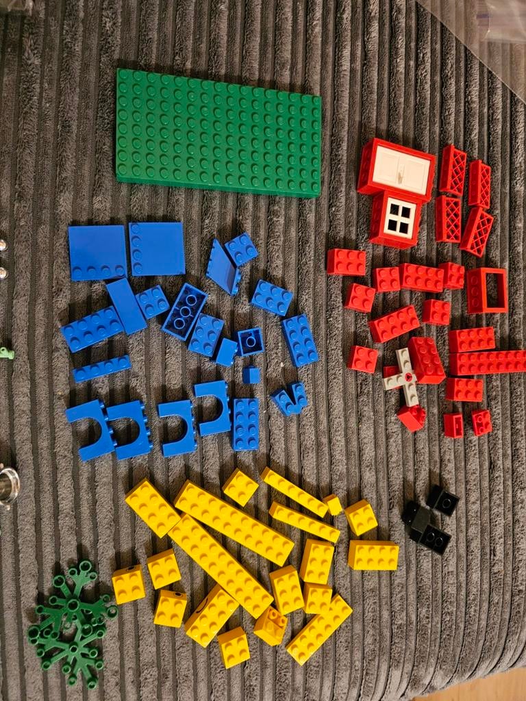 Lego vintage 1990, blokjes, rood, blauw, geel, groen, roze, Ophalen of Verzenden, Gebruikt