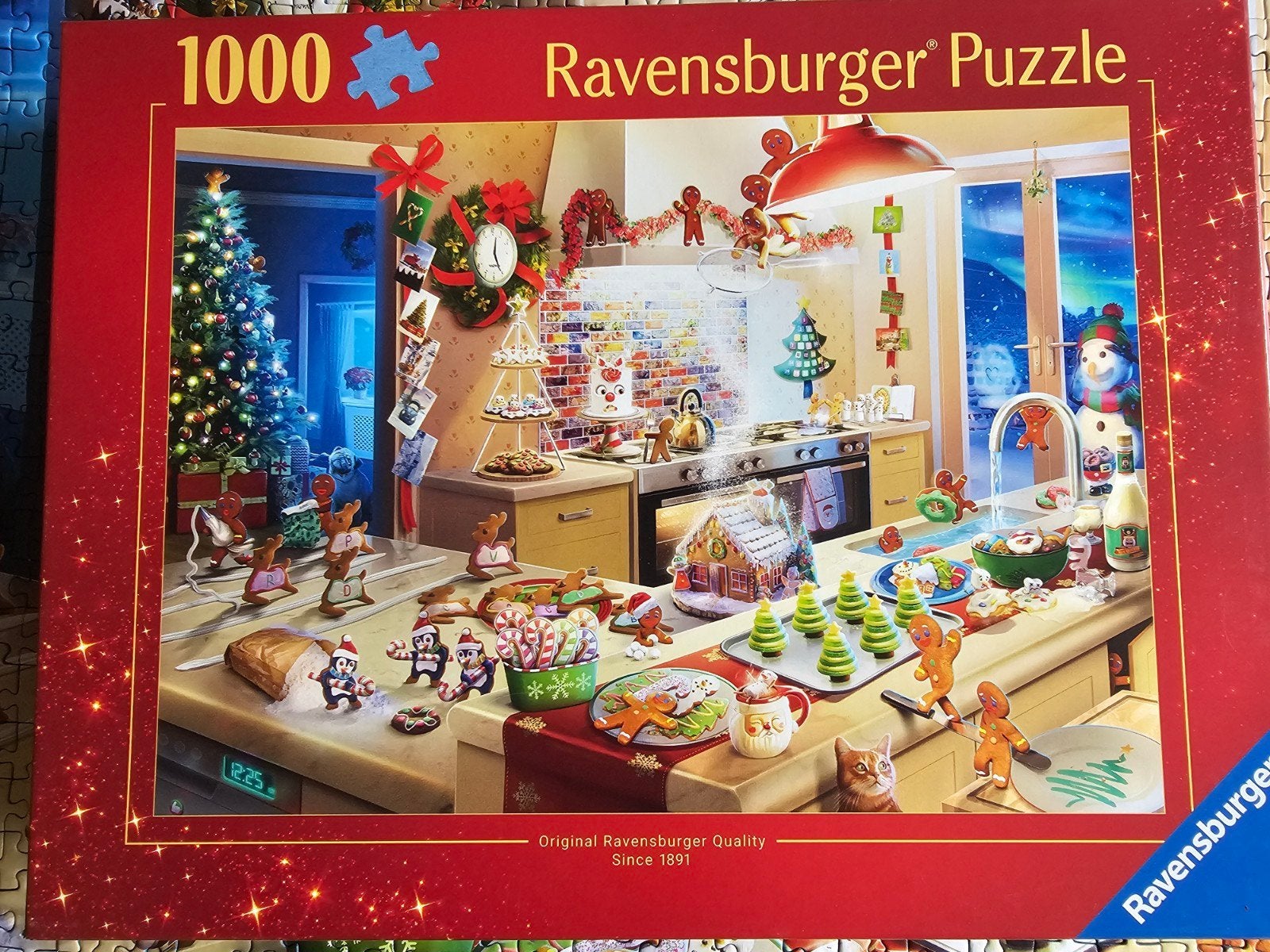 Ravensburger Kerstpuzzel 1000 stukjes - Kerstkeuken, Ophalen, 500 t/m 1500 stukjes, Zo goed als nieuw, Legpuzzel