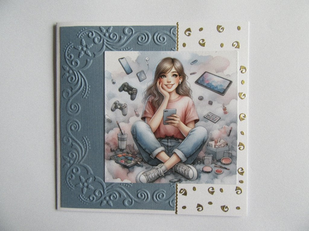 MEISJES,,,kaartje 1866, Ophalen of Verzenden, Nieuw, Overige thema's