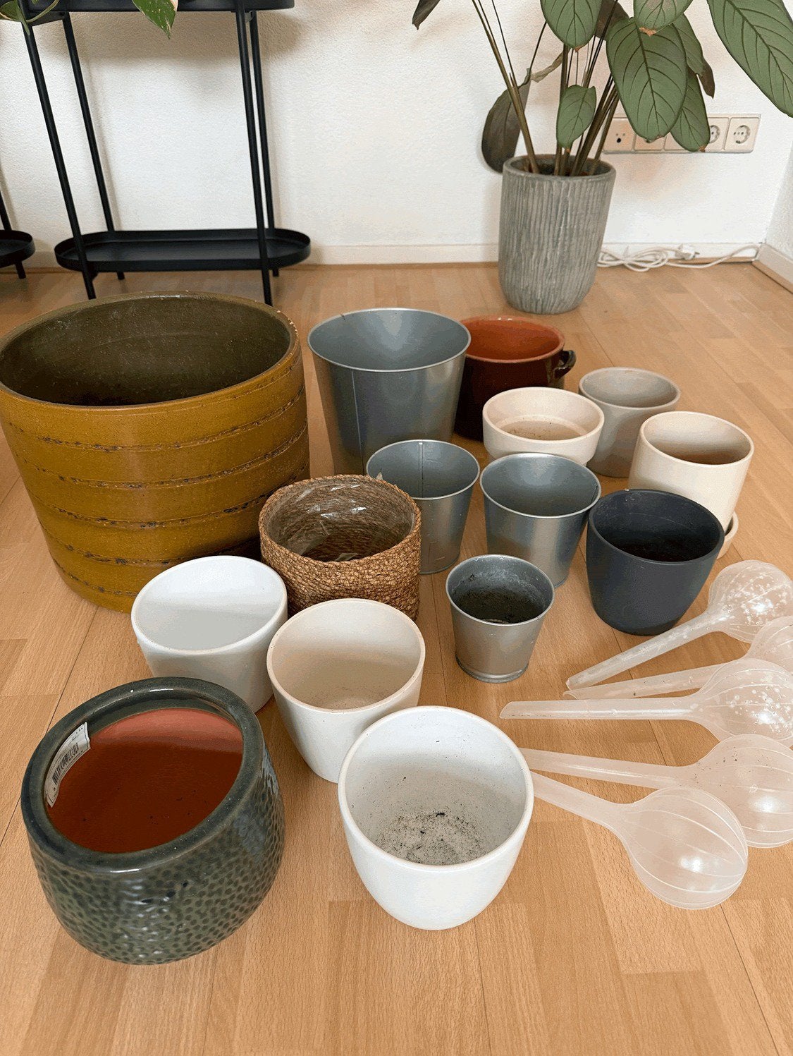 Assortiment van diverse potten, Tuin en Terras, Bloempotten, Ophalen, Gebruikt, Rond, Binnen