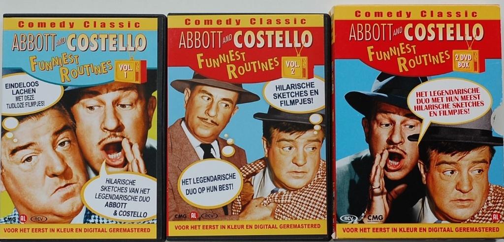 Comedy Classic Abbott and Costello - Funniest Routines, Verzenden, Alle leeftijden, Zo goed als nieuw, Boxset