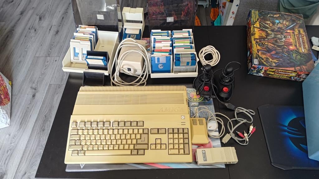 Commodore Amiga A500+A520mod,100games+programmas, ook ruil, Computers en Software, Vintage Computers, Ophalen of Verzenden