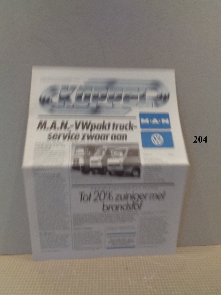man brochure, Ophalen of Verzenden, Zo goed als nieuw, Overige merken