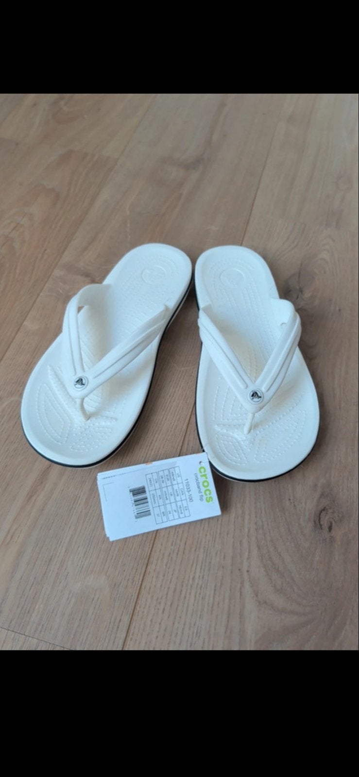 Crocs Crocband Flip - Maat 38-39, Ophalen of Verzenden, Nieuw, Wit, Slippers