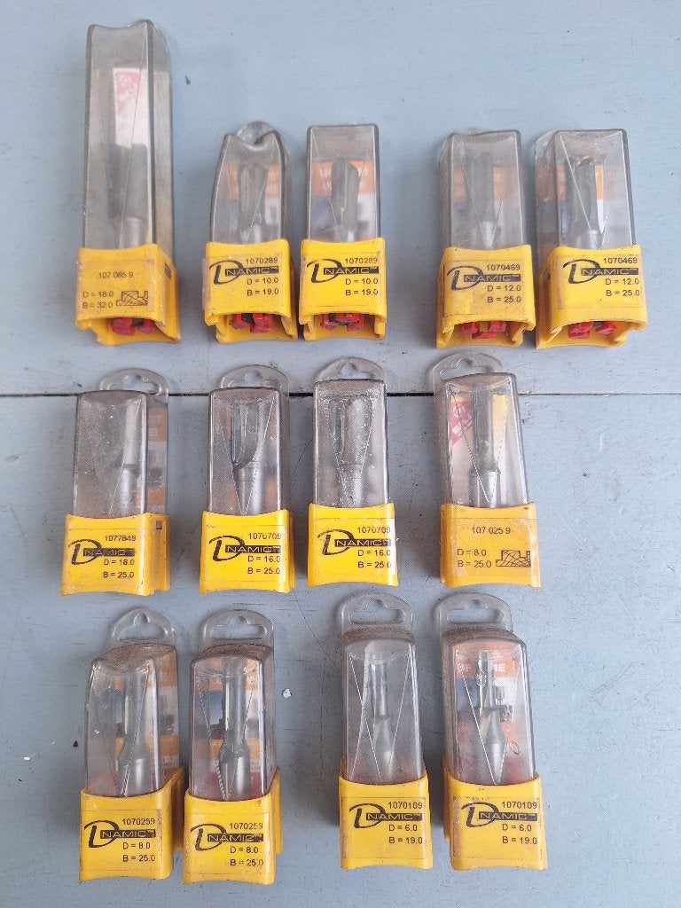 Diverse Dimar HM groeffrezen 12mm schacht, Doe-het-zelf en Verbouw, Ophalen of Verzenden, Nieuw
