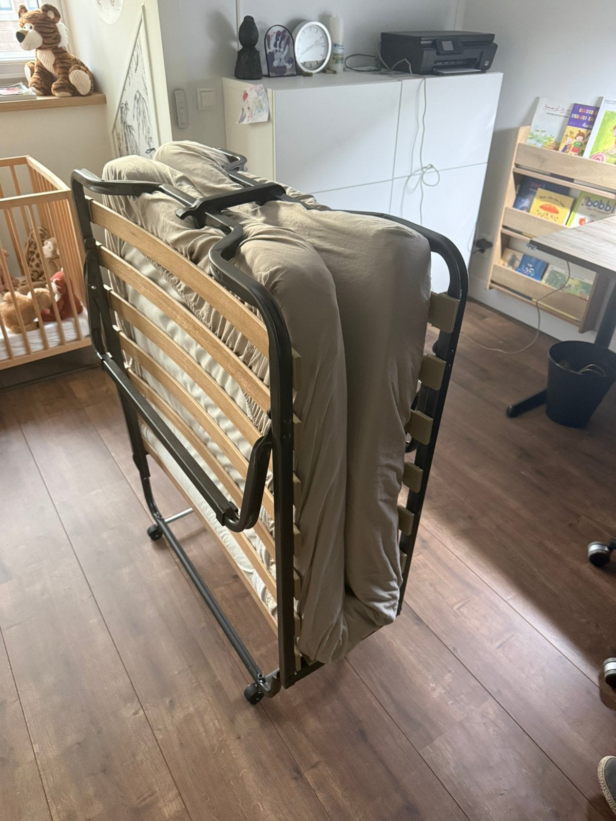 Vouwbed Beautissu 90x200, Ophalen, 90 cm, Eenpersoons, Zo goed als nieuw