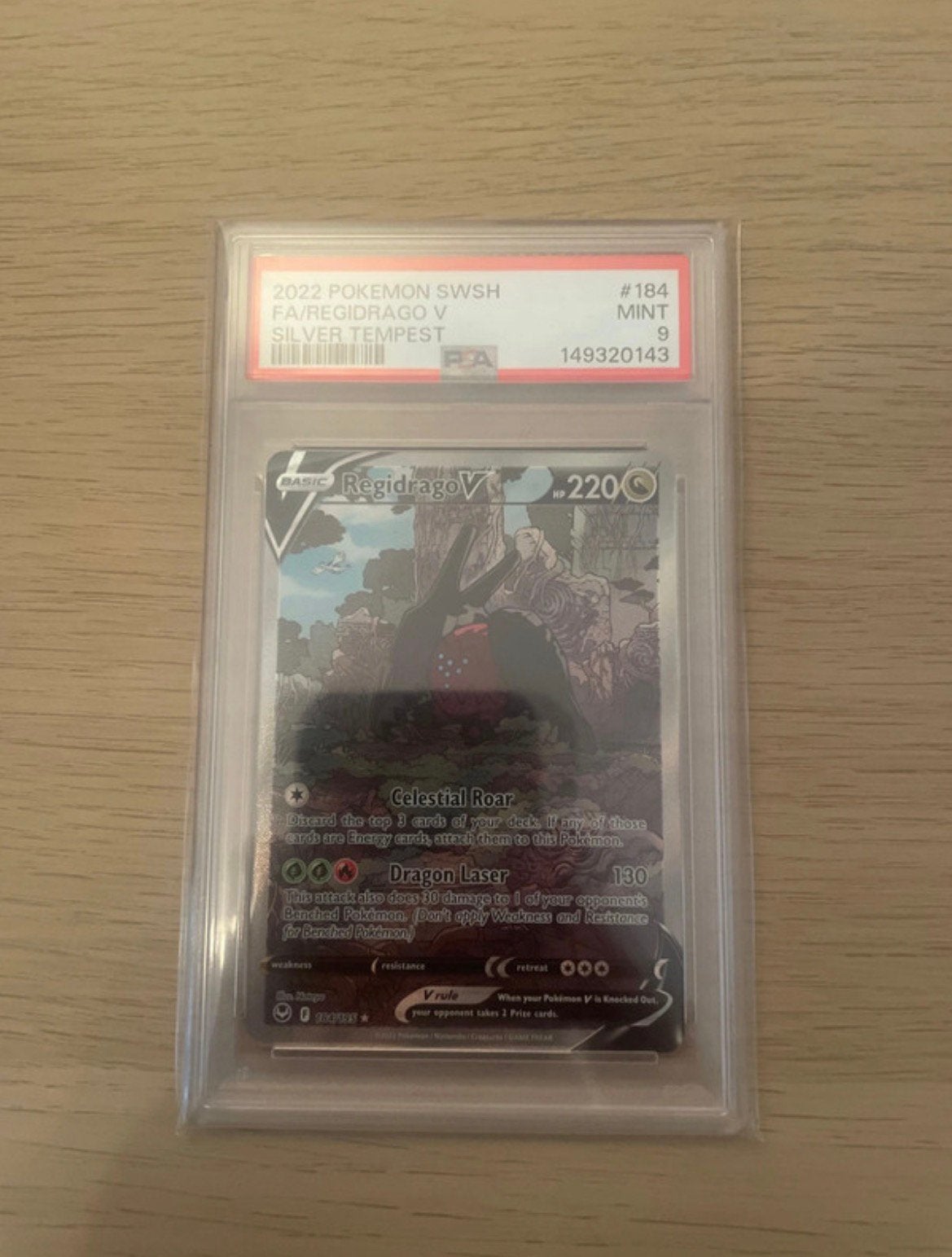 Regidrago V #184 PSA 9, Ophalen of Verzenden, Zo goed als nieuw