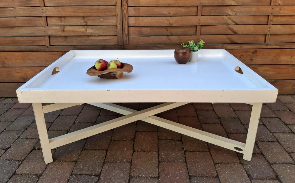Basic lifestyle furniture salontafel inklapbaar houten tafel, Ophalen, Gebruikt, Rechthoekig, Hout
