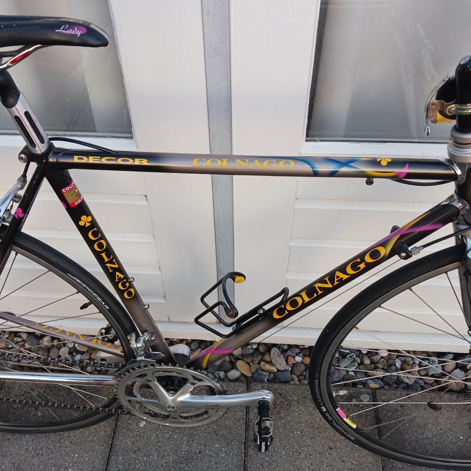 Colnago Art Decor spuitwerk voll campagnolo, Fietsen en Brommers, Fietsen | Racefietsen, Overige merken, Gebruikt, Velgrem, 49 tot 53 cm