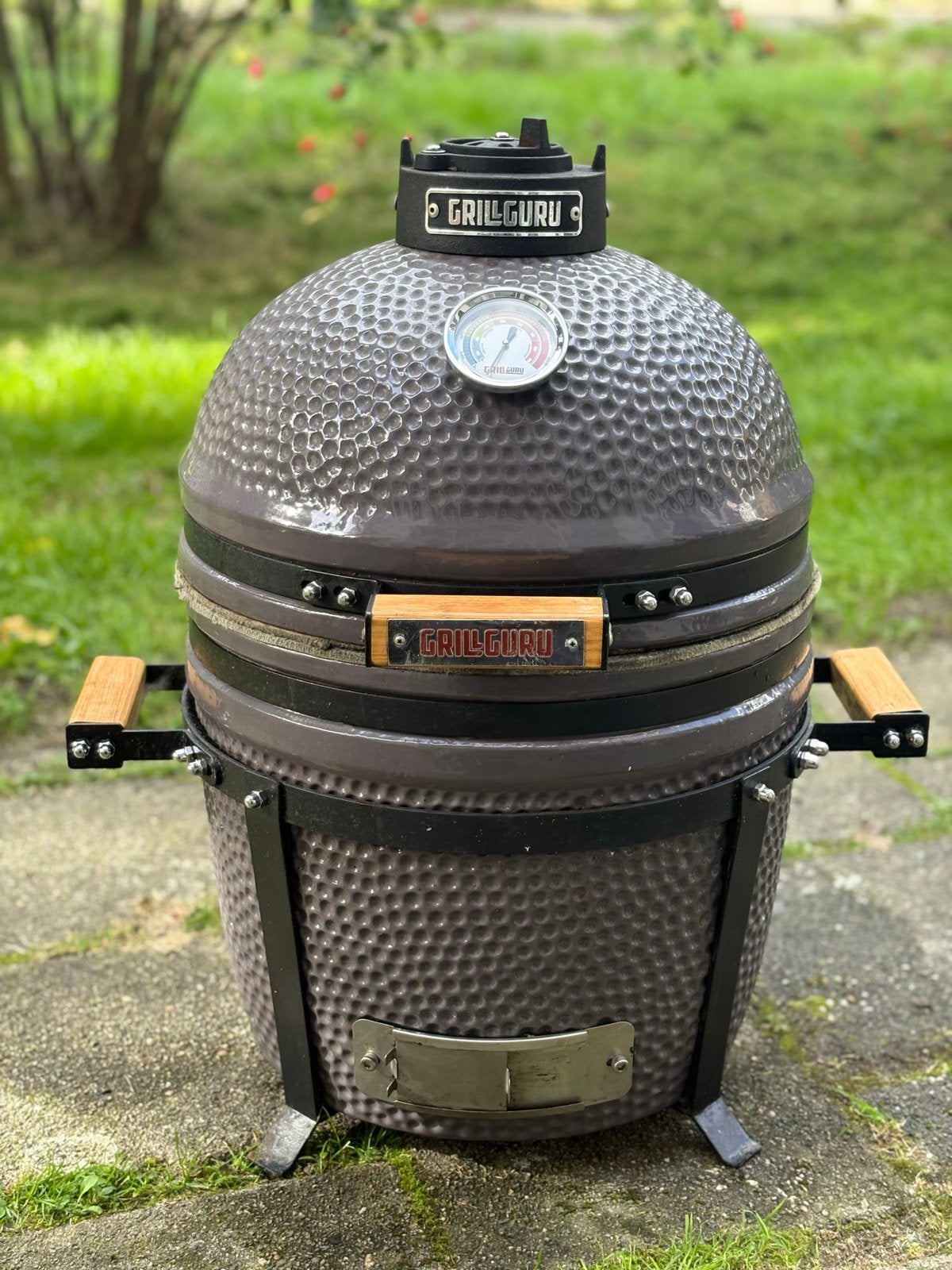 Grill Guru Compact Kamado BBQ met accessoires, Ophalen, Gebruikt, Met accessoires