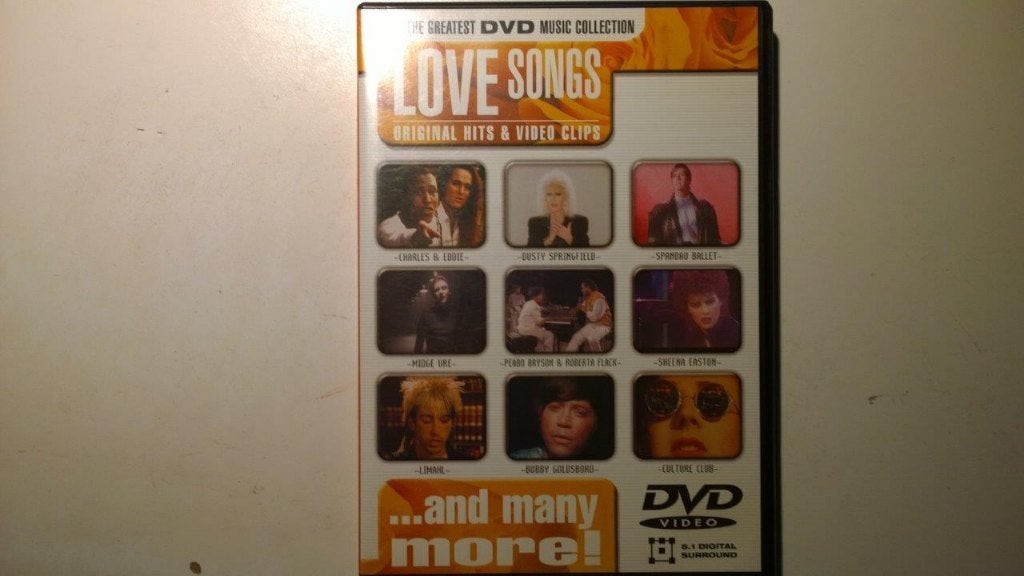 Love Songs (DVD), Alle leeftijden, Ophalen of Verzenden, Zo goed als nieuw, Muziekvideo's