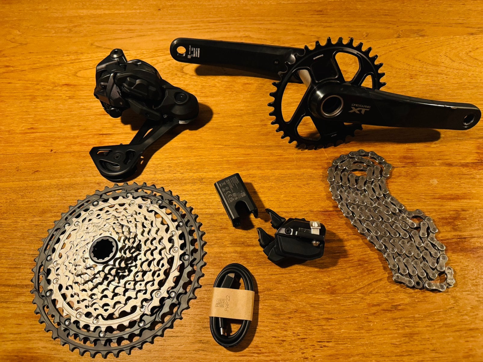 Shimano XT Di2 M8250 elektronische groepset, Fietsen en Brommers, Gravelbike, Ophalen of Verzenden, Zo goed als nieuw, Derailleur of Ketting