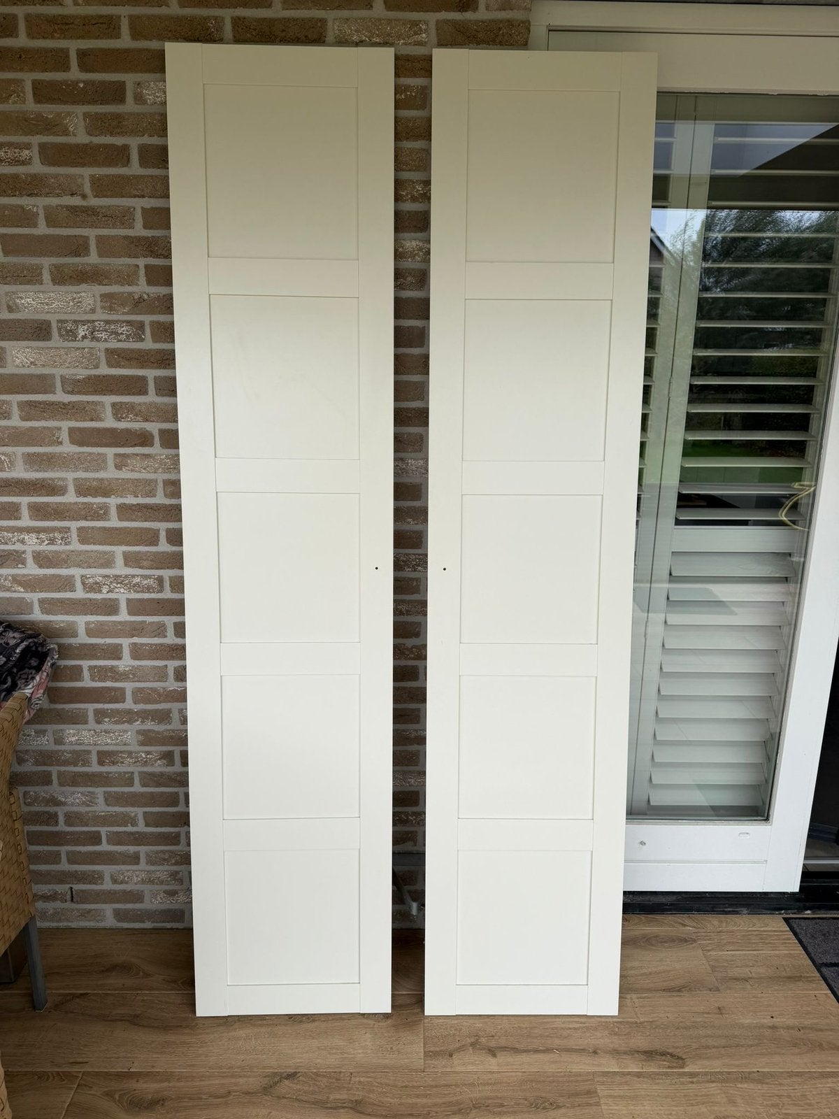 IKEA pax deuren (4 stuks) wit, 50x229 cm, Ophalen, Gebruikt, 80 tot 100 cm, 215 cm of meer
