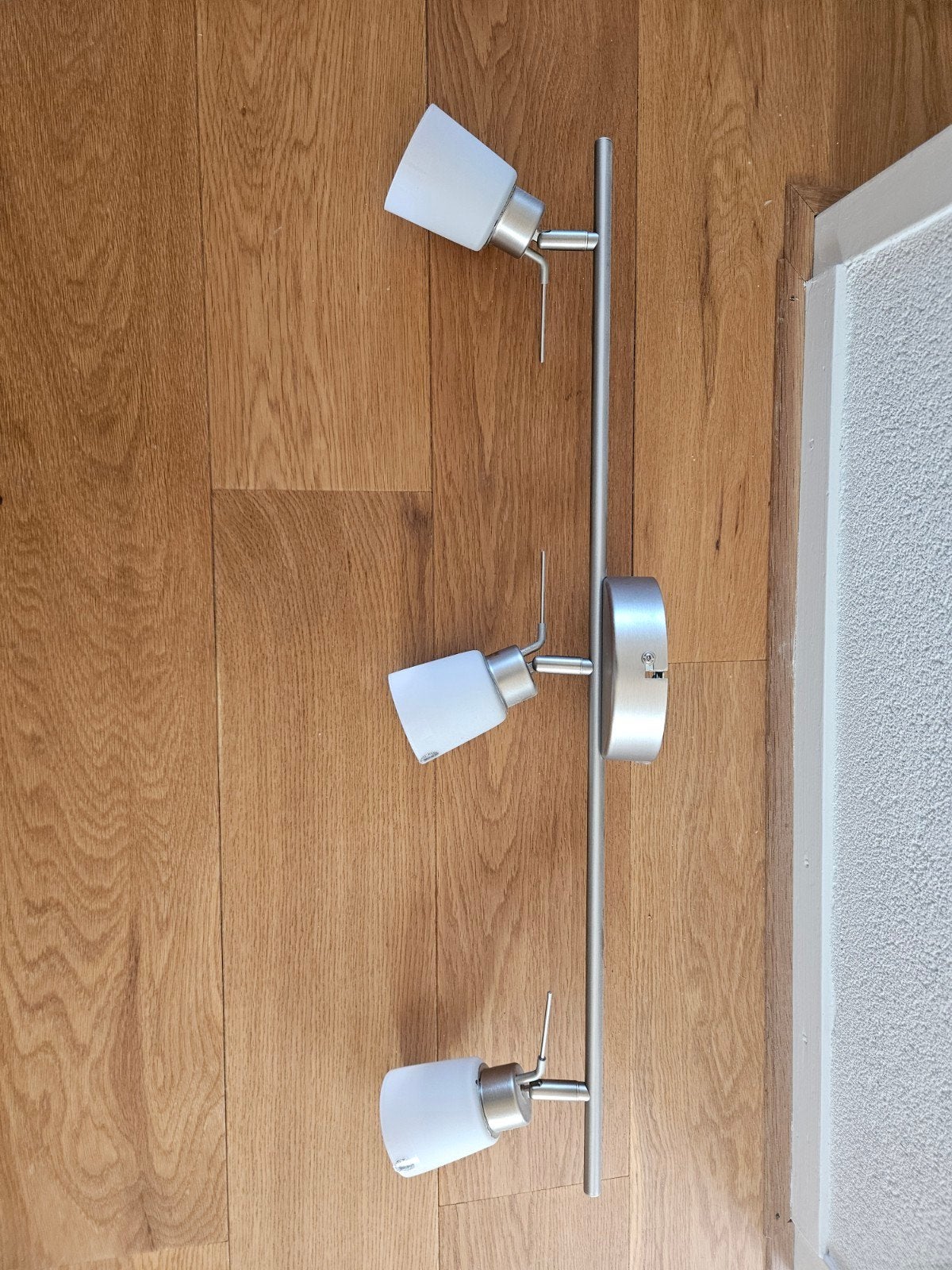 IKEA Basisk 3x GU10 spotbalk max 35W, Gebruikt, GU10, IKEA, Zilver