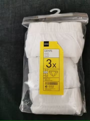 Hema Heren Minislip Wit Maat M 3 Stuks Katoen, Kleding | Heren, Ophalen of Verzenden, Wit, Hema, Slip