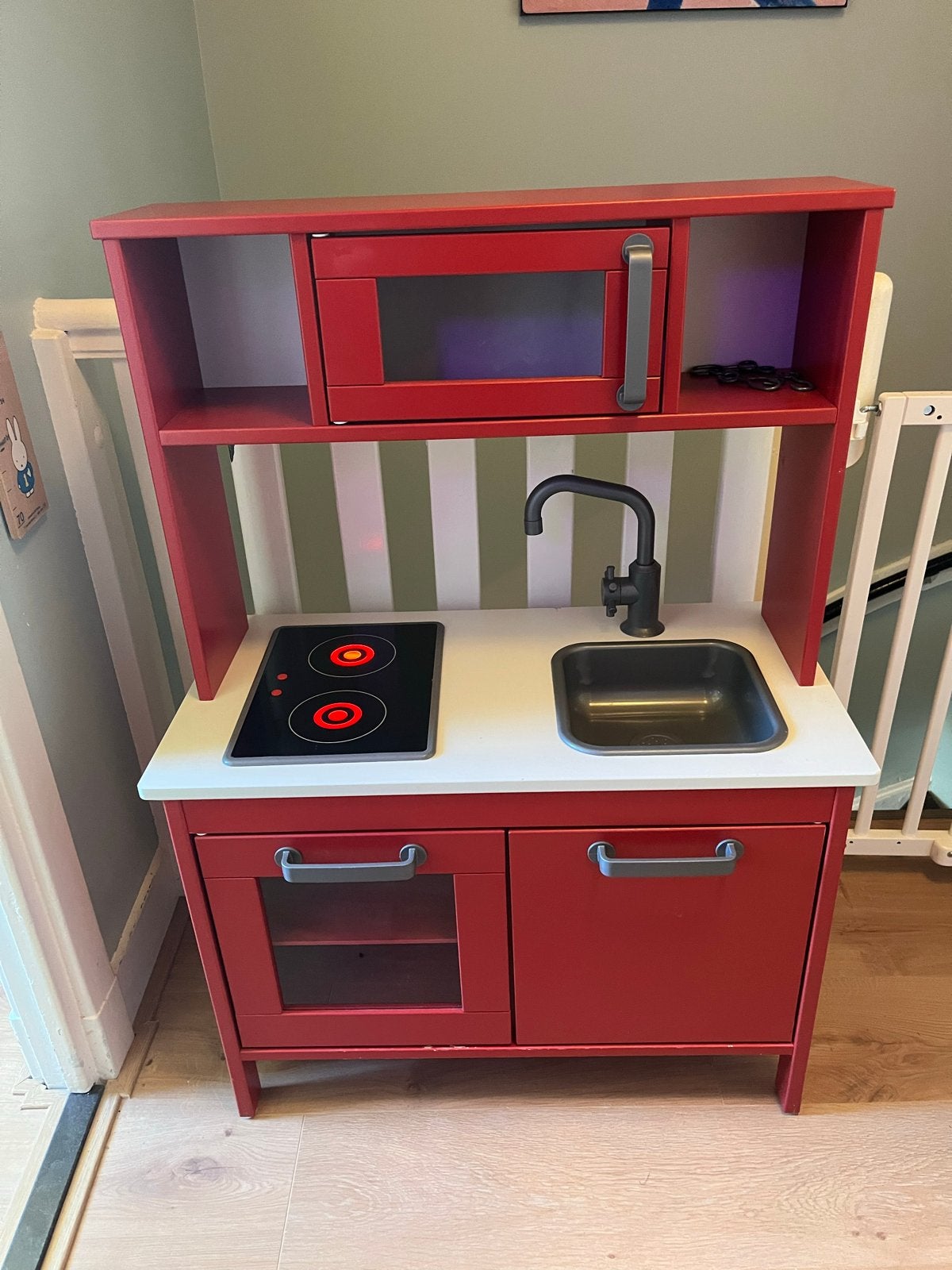 IKEA Duktig Speelkeuken - Rood, Ophalen, Gebruikt, Hout, Speelkeuken