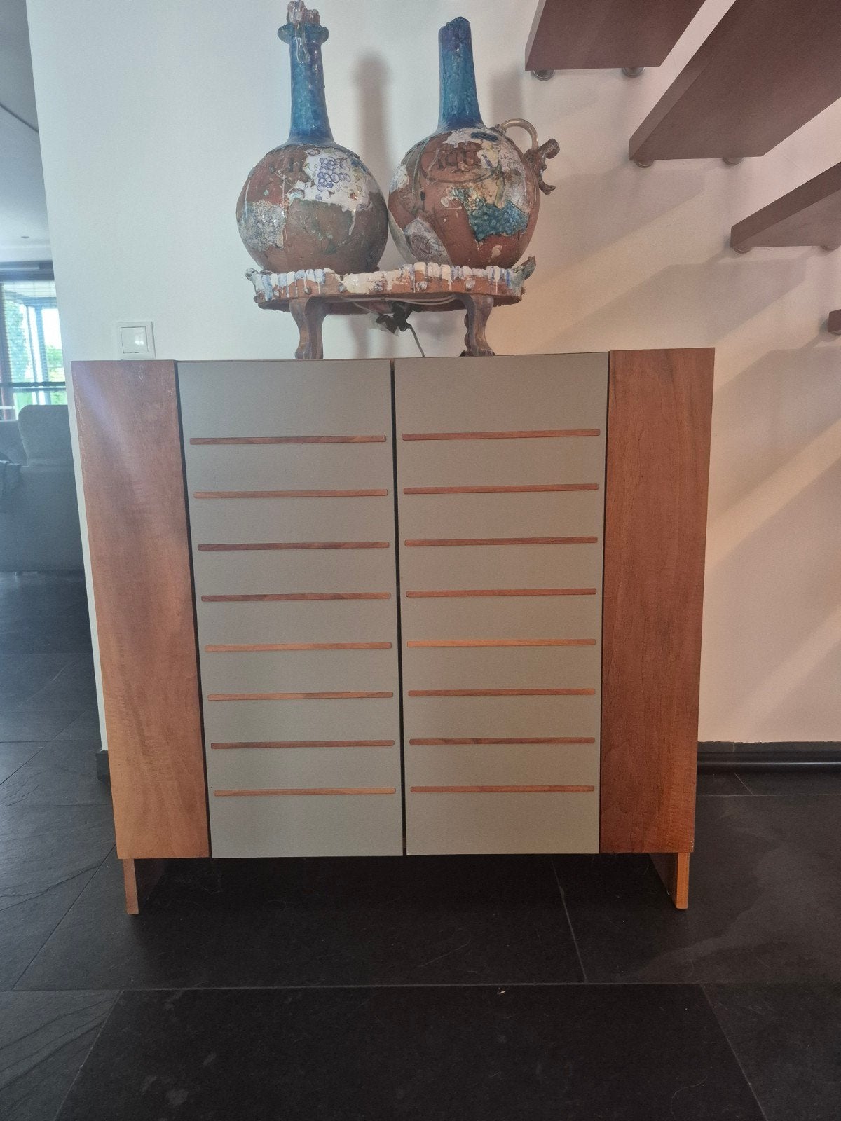 Pilat & Pilat kast 100 B x 98 H x 57 D, Ophalen, Met deur(en), Eikenhout, Zo goed als nieuw