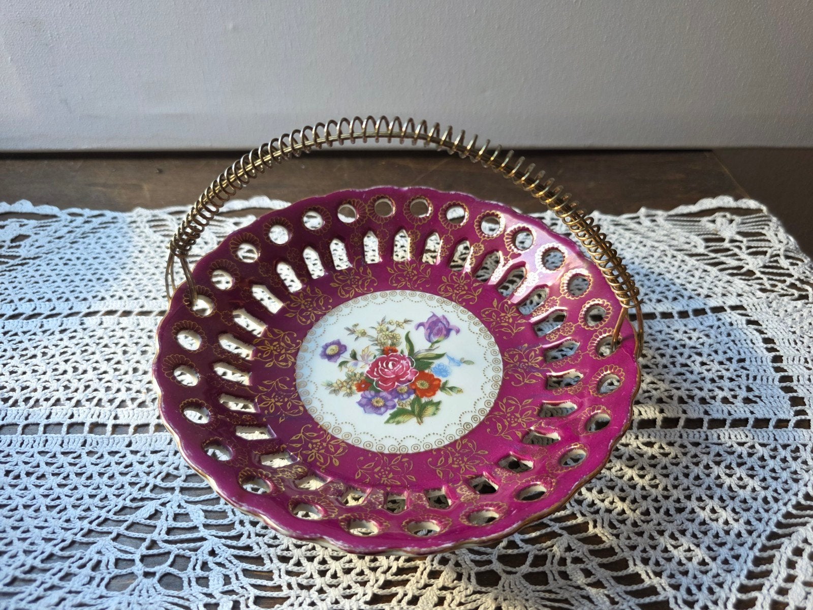 Schaal koekjesschaal met hengsel, Ophalen of Verzenden