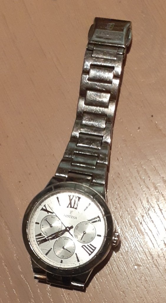 Horloge Festina, Sieraden, Tassen en Uiterlijk, Horloges | Dames, Overige merken, Staal, Gebruikt, Polshorloge
