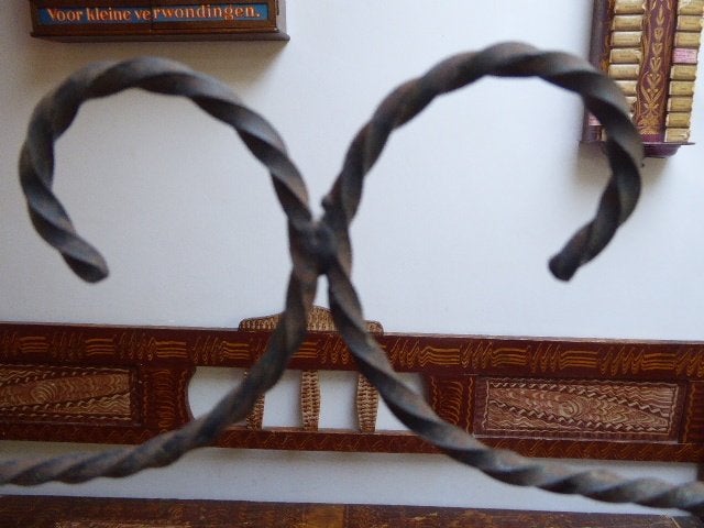 Art deco smeedijzeren krantenhouder, Ophalen of Verzenden