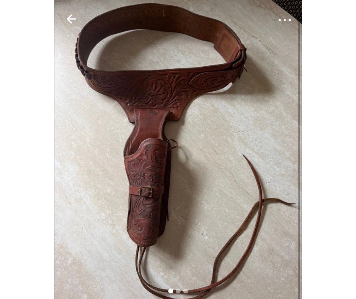 Lederen holster, Ophalen, Gebruikt